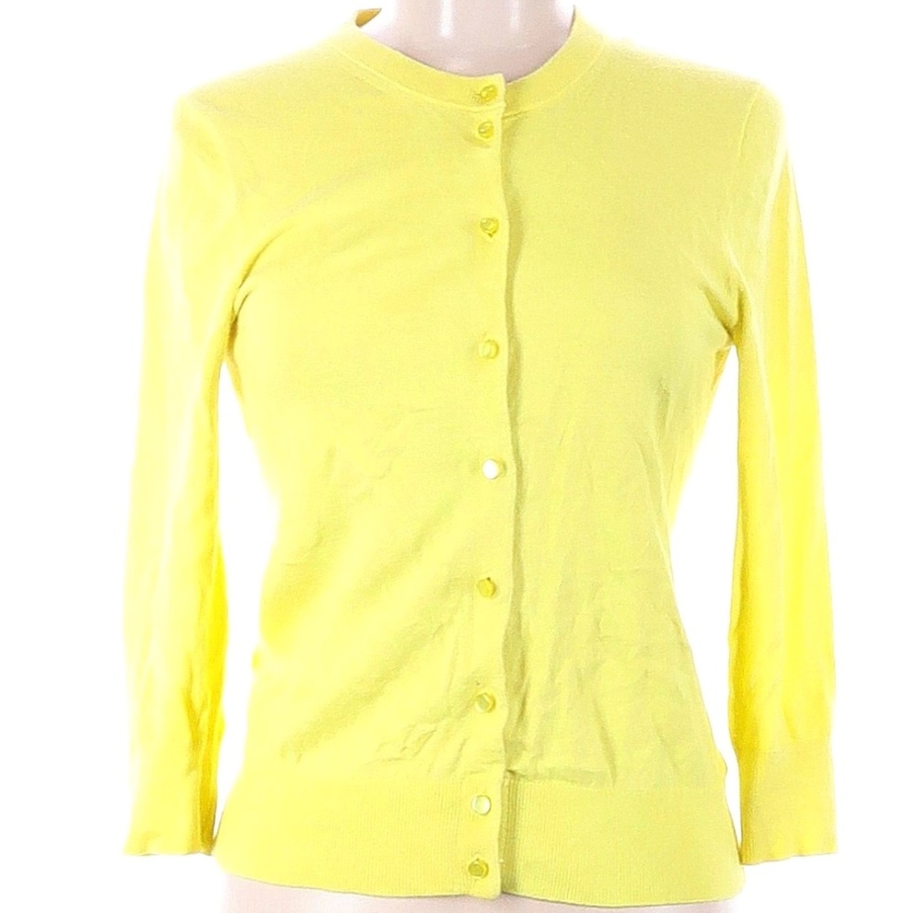 J. Crew Yellow Cardigan